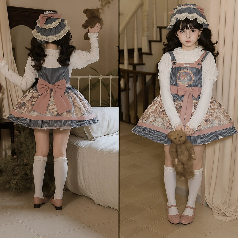 Kawaii Retro Lolita Suspender Dress