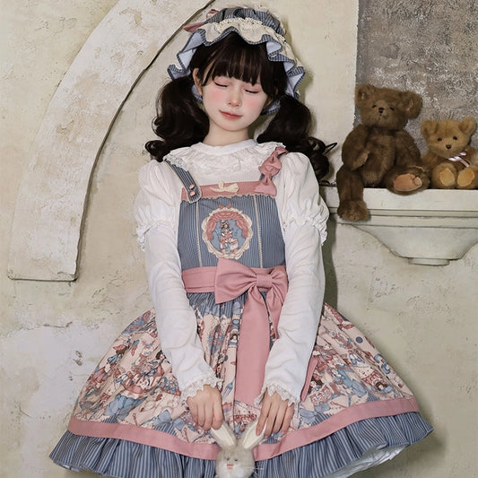 Kawaii Retro Lolita Suspender Dress