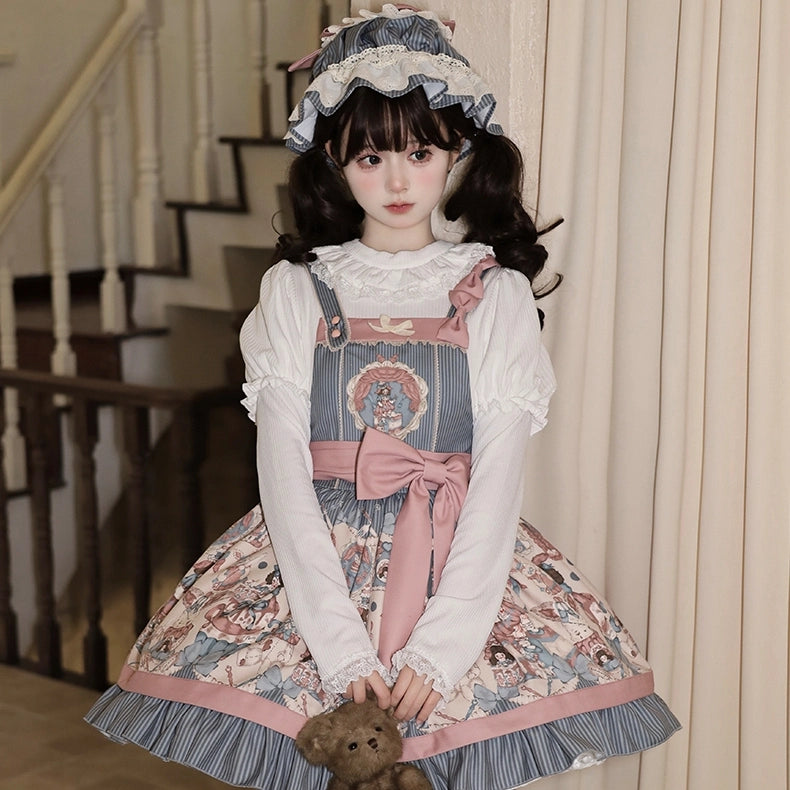 Kawaii Retro Lolita Suspender Dress
