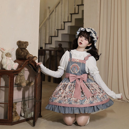 Kawaii Retro Lolita Suspender Dress