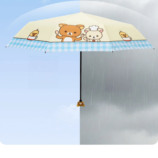 Kawaii Rilakkuma UPF50+ 3-Fold UV Umbrella
