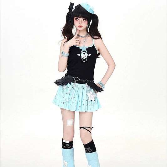Kawaii Star Halter Tank Top