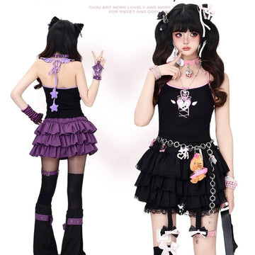 Kawaii Star Halter Tank Top