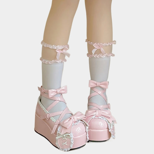 Kawaii Sweet Doll Style Lolita Thick-soled Shoes