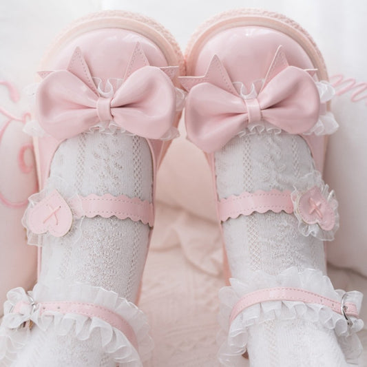 Kawaii Sweet Girl Style Cream Sole All-match Lolita Shoes