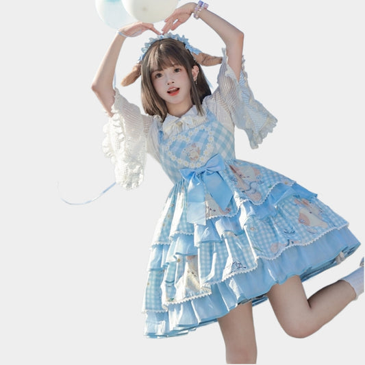 Kawaii Sweet Japanese Lolita Suspender Dress