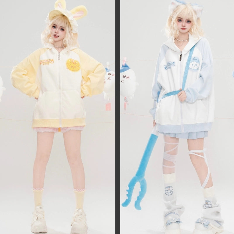 Kawaii Sweet Japanese Style Chiikawa Usagi Printed Sweatshirt