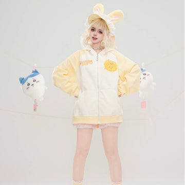 Kawaii Sweet Japanese Style Chiikawa Usagi Printed Sweatshirt