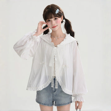 Kawaii UV Protection Hooded Cardigan