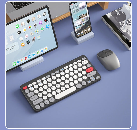Kawaii Wireless Mouse and Keyboard Set