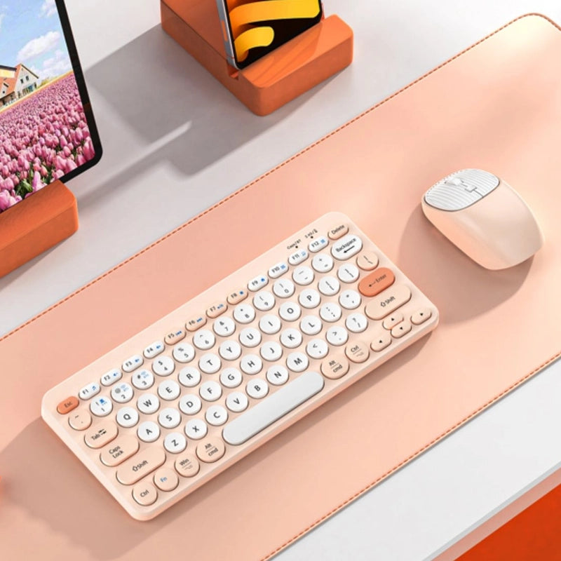 Kawaii Wireless Mouse and Keyboard Set