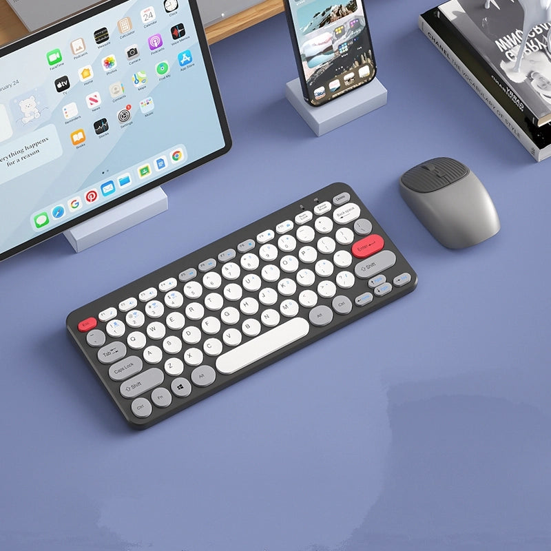 Kawaii Wireless Mouse and Keyboard Set
