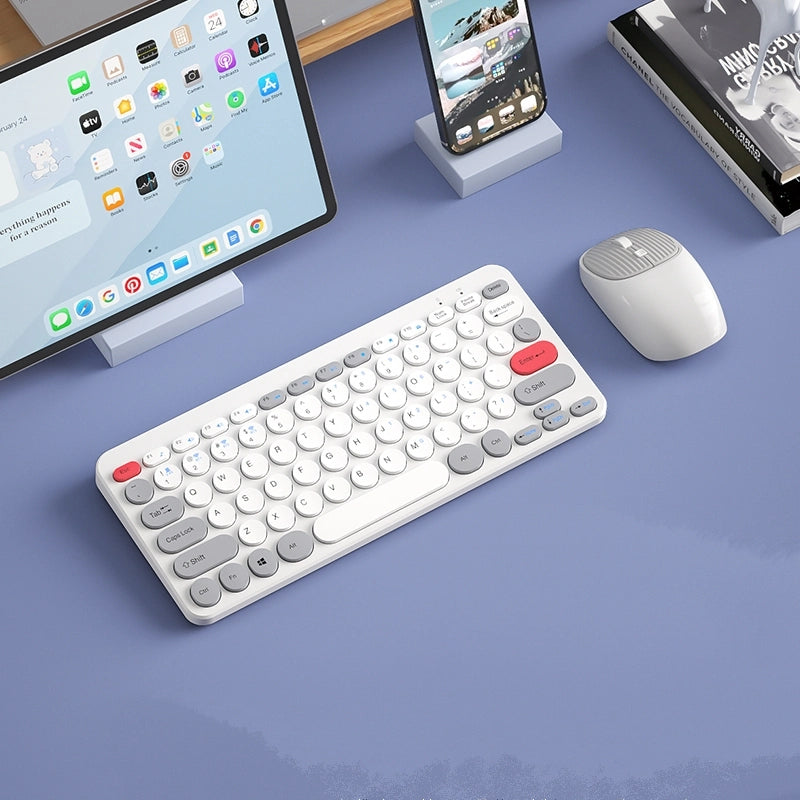 Kawaii Wireless Mouse and Keyboard Set