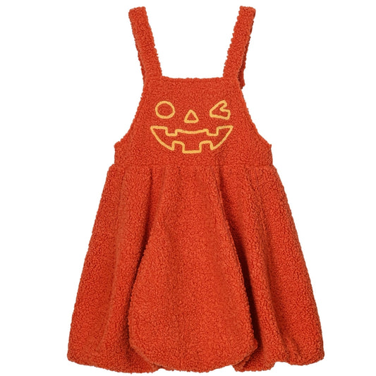 Kawaii Orange Halloween Funny Pumpkin Suspender Dress