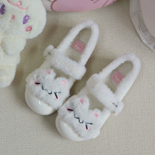 Kawaii Cartoon Kitten Plushy Lolita Shoes