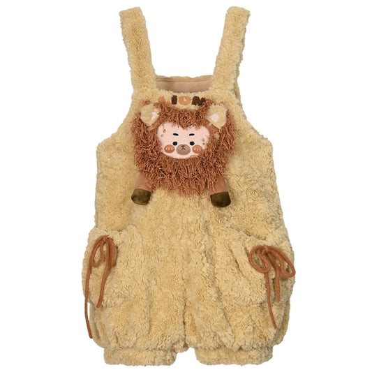 Kawaii Cartoon Animal Plush Overalls