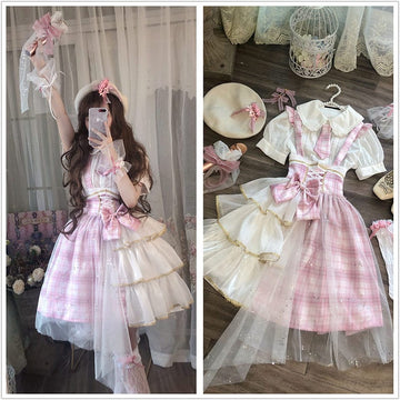 Kawaii Patchwork Princess Lolita Jsk Dress