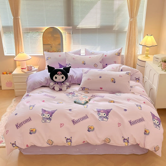 Sanrio Cinnamoroll My Melody Kuromi Printed Quilt Cover Bed