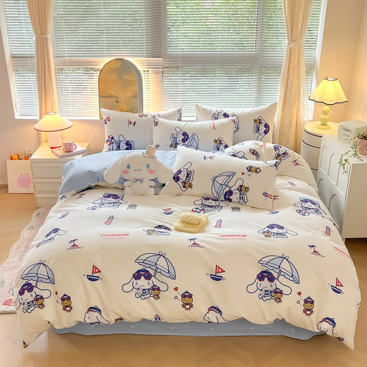 Sanrio Cinnamoroll My Melody Kuromi Printed Quilt Cover Bed