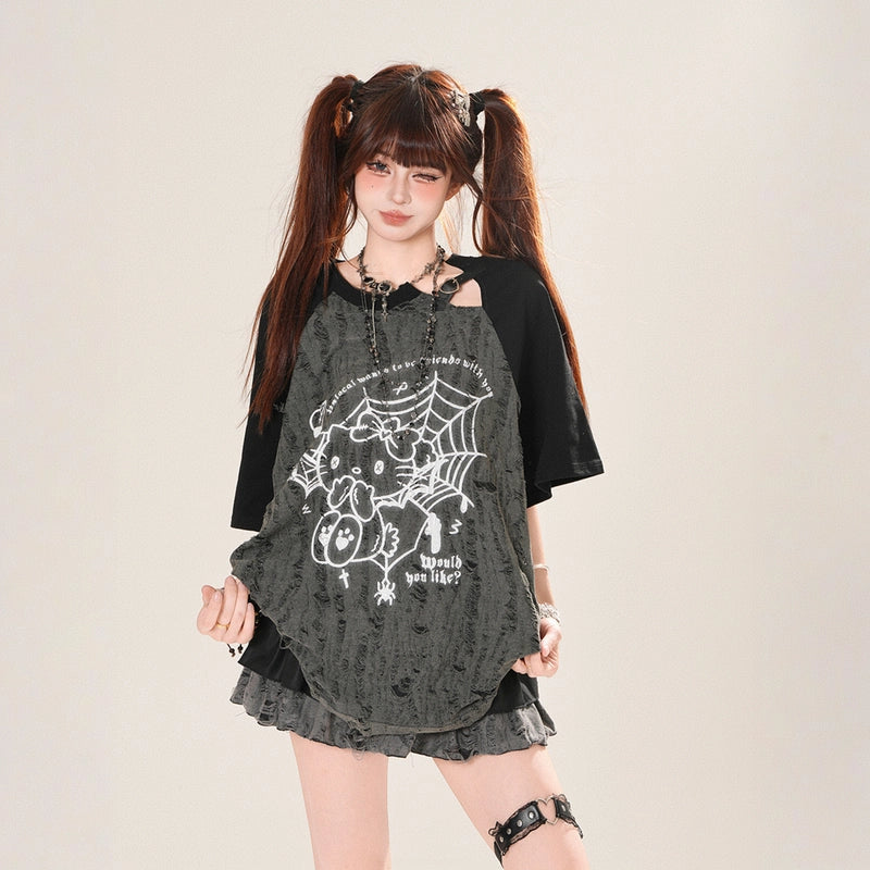 Summer Korean Style Hello Kitty Printed T-shirt