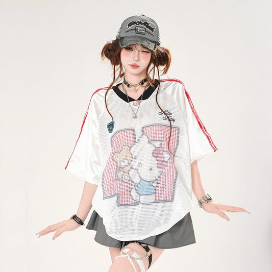 Summer Sweet American Grey High Waist Puffy Skirt