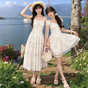 Summer Sweet Girl Style Floral Dress