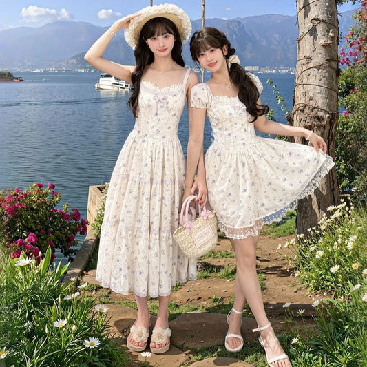 Summer Sweet Girl Style Floral Dress