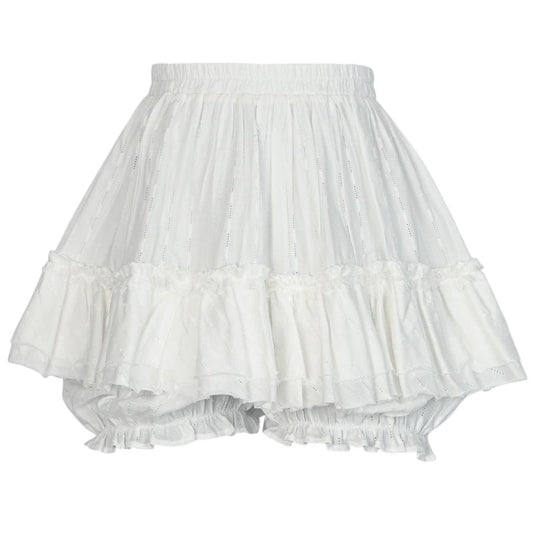 Summer Sweet Girl Style White Cake Skirt