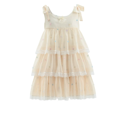 Summer Sweet Princess Style Apricot Dress