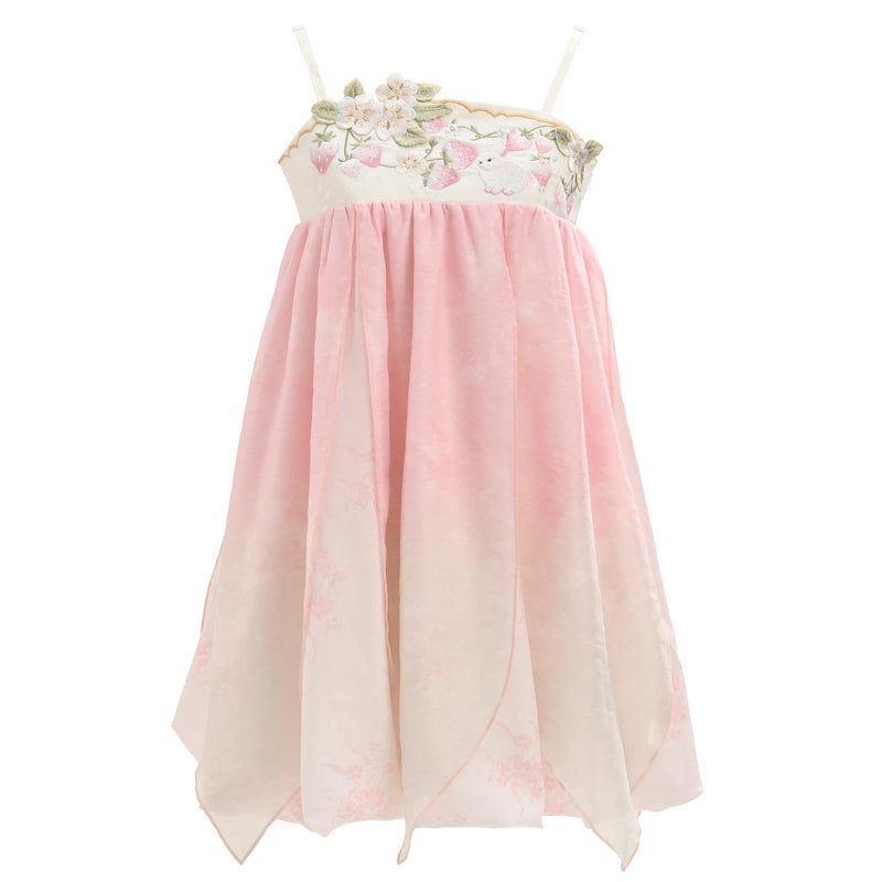 Summer Sweet Style Pink Puff Sleeve Blouse