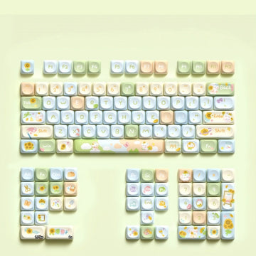 Sunflower Bunny PBT Keycap Set