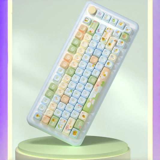 Sunflower Bunny PBT Keycap Set