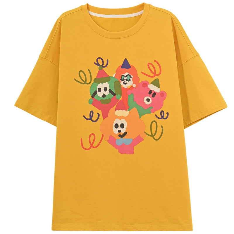 Sweet Dopamine Style Hand-Painted Graffiti T-shirt