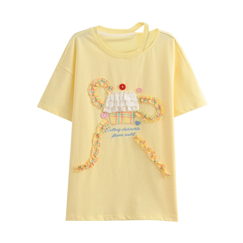 Sweet Dopamine Style Yellow T-shirt