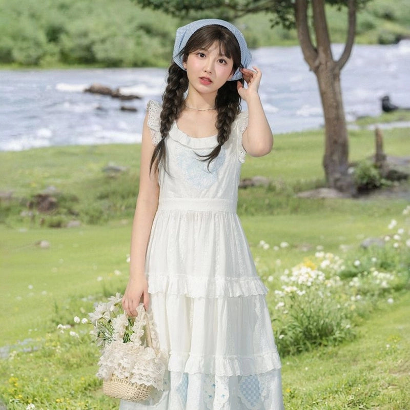 Sweet French Style White Dress