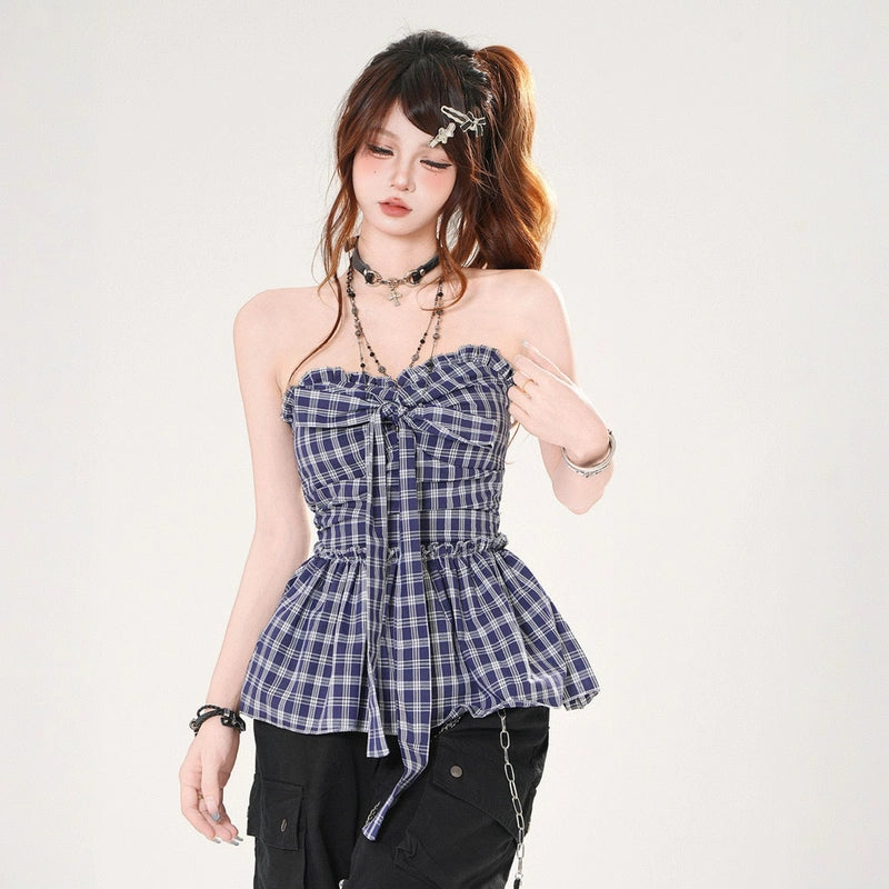 Sweet French Style White One-Shoulder Blouse