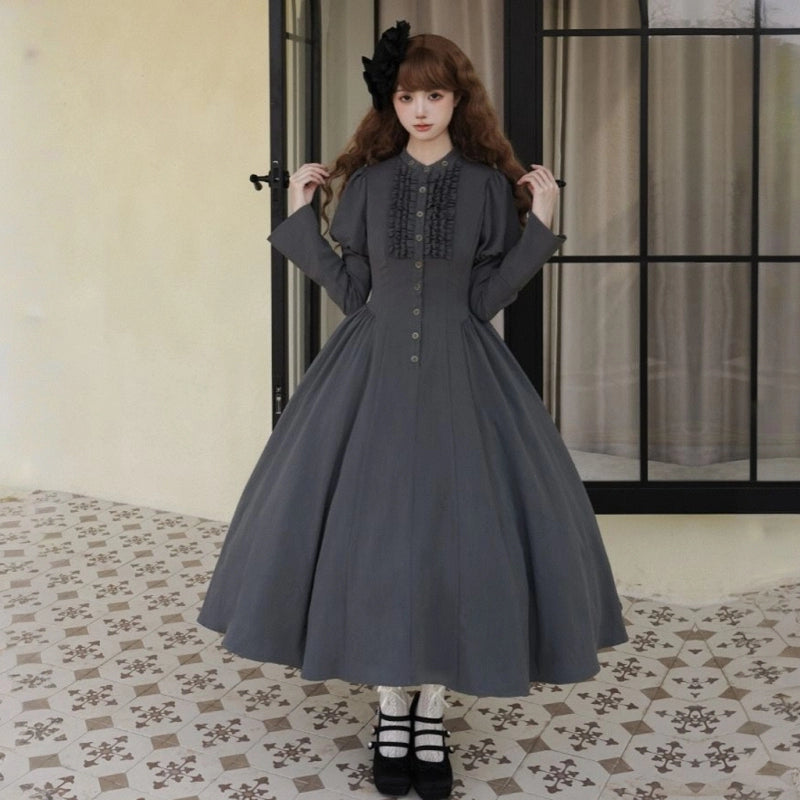 Sweet Girl Style Gray Lolita Dress