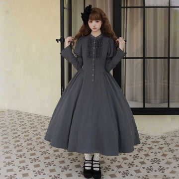 Sweet Girl Style Gray Lolita Dress