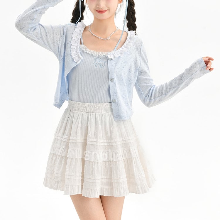 Sweet Girl Style White Fairy Skirt