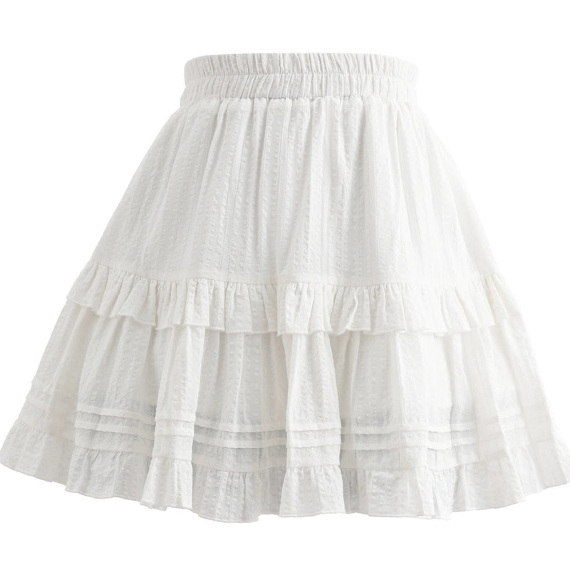 Sweet Girl Style White Lace Collar Blouse