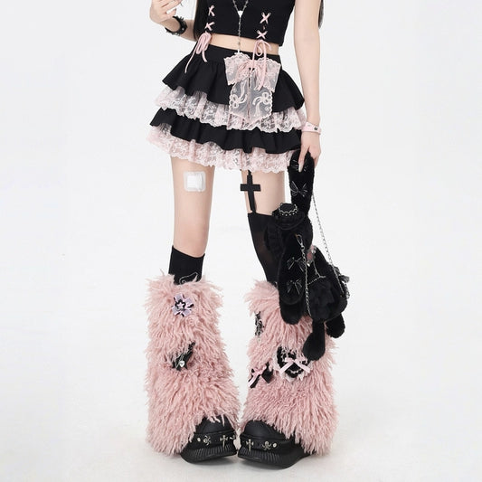 Sweet Style All-match Lace Bow Cake Skirt