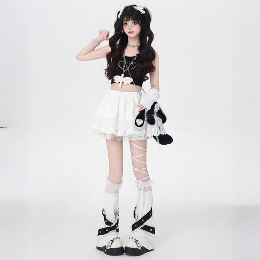Sweet Style White Lace Tutu Skirt