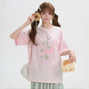 Sweet Tomato Embroidered T-Shirt
