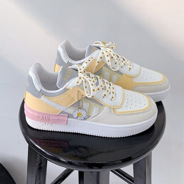 Kawaii Pastel Aesthetic Platform Trainers