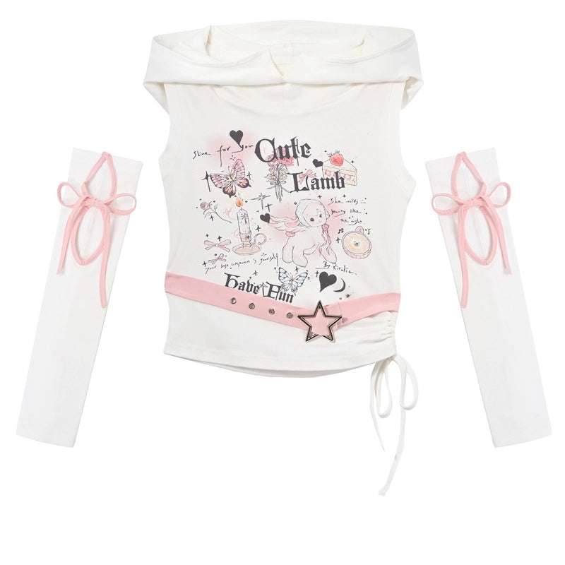 Y2K Style Pink High Waist Cake Skirt