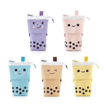 Cute Milk Tea Design Pencil Case