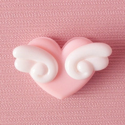 Kawaii Heart Pink Small Clips 10PCS