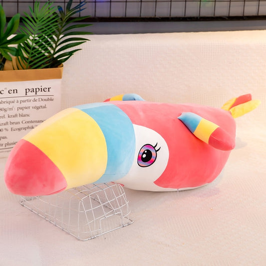 Rainbow Chunky Toucan Bird Parrot Plushies Toys