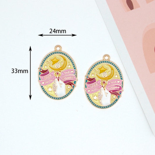 Cartoon Acrylic Beautiful Girl Earrings