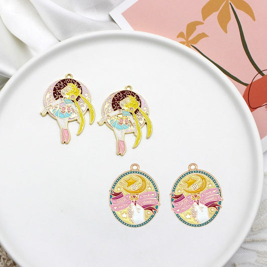 Cartoon Acrylic Beautiful Girl Earrings